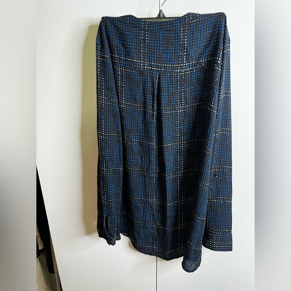 Blue Silk blouse